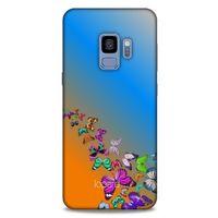Samsung Galaxy S9 Kılıf Kelebek Etkisi (50) Shockproof Kılıf Bordo Pembe