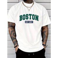 Erkek Boston Baskılı Süprem T-shirt