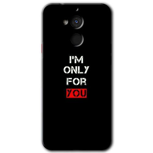 MRCİLETİSİM General Mobile GM 8 Kılıf HD Desen Baskılı Arka Kapak + Temperli Cam - For You