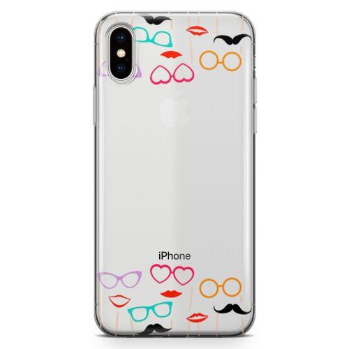 Apple iPhone XS Kılıf Cerceveler Arka Kapak Koruma Desenli Full Koruyucu