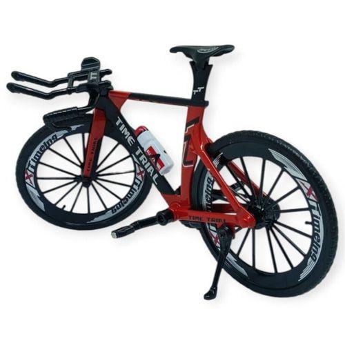 Model Araçlar -1/10 Metal Yarış Bisikleti 18 cm - Kırmızı