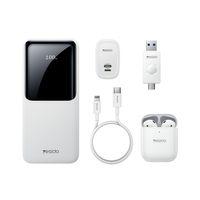 Yesido CG10 5in1 12W Şarj Aleti Kablo Powerbank Flash Bellek Airpods Set Beyaz