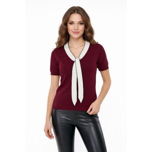 Kadın Triko Kısa Kol Bluz 12935 BGL-ST05310