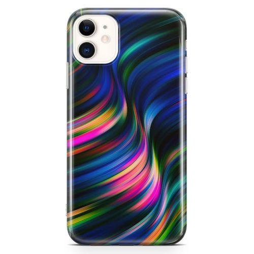 Apple iPhone 11 Kılıf Boya Dalgası Arka Kapak Koruma Desenli Full Koruyucu