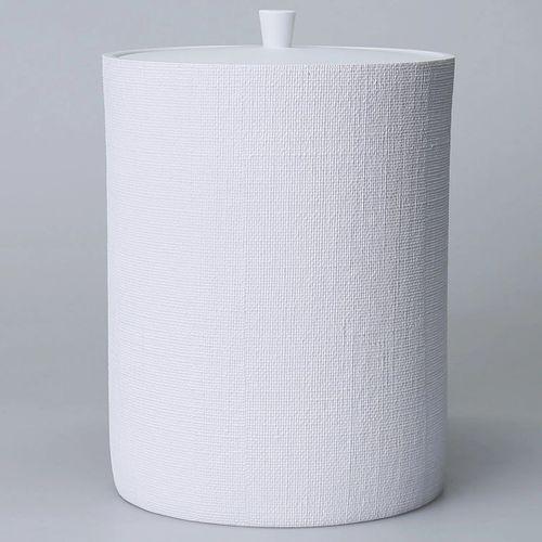 By Selim Linen Beyaz 5 Parça Polyester Banyo Seti