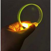 3 Modlu Pilli Led Işıklı Esnek Parti Bilekliği Sarı - Lisinya