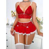 Bustiyer Ve Mini Etekli Fantezi Hemşire Kostümü