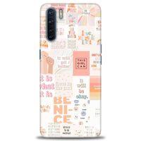 Oppo A91 / Reno 3 Kılıf HD Baskılı Kılıf - This Girl Can + Tam Ekran Koruyucu