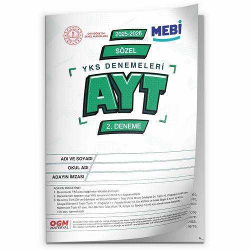2026 ÖSYM YKS-AYT MEBİ OGM SÖZEL Deneme Paketi Güncel 6lı SET (Seri Deneme) BASKI ÜCRETİ