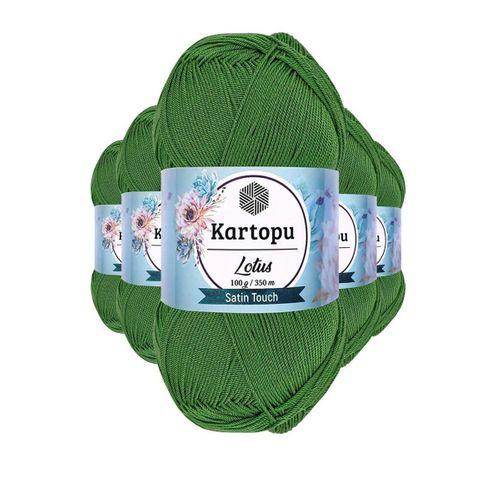 5 Adet Lotus Bikini Büstiyer Bluz Örgü İpi  K486 Çam Yeşili