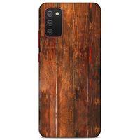 Lopard Samsung Galaxy A02S Uyumlu Kılıf Wood'X (4) Koruma Kılıfı Desenli