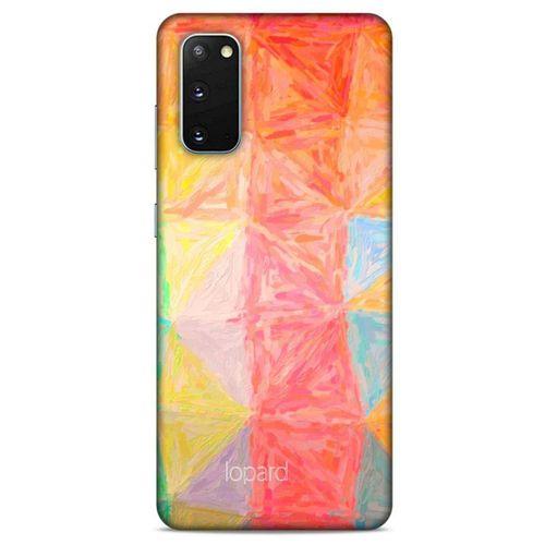 Samsung Galaxy S20 Kılıf Pastel Renkler (26) Tpu Silikon Kılıf Sarı Kırmızı