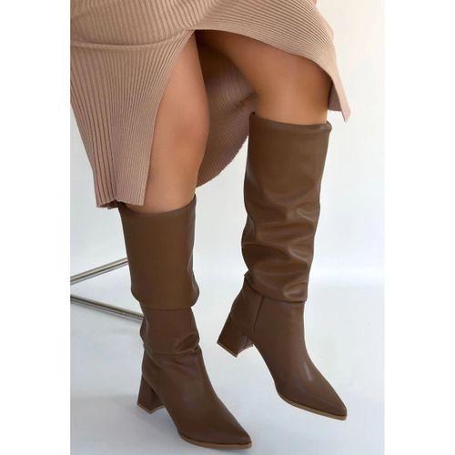 Pitay Vizon Cilt Topuklu Çizme