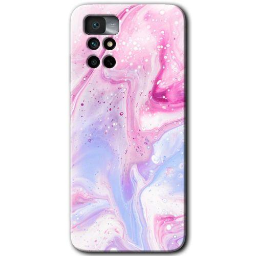 MRCİLETİSİM Xiaomi Redmi Note 11 4G Kılıf HD Desen Baskılı Arka Kapak+Temperli Cam - Kabarmış Leke