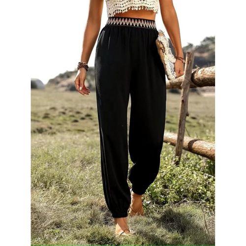 Kadın Yüksek Bel Beli Lastikli Dökümlü Ve Beli şeritli Pera Pantolon