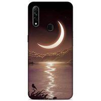 Lopard Oppo A31 Uyumlu Kılıf Gece'S (34) Slim Armor Kılıf Kırmızı Gece