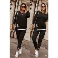 Kadın Uzun Kollu Bisiklet Yaka Yandan Fermuarlı Viskon Iki Iplik Bluz Ve Pantolon Ikili Takım