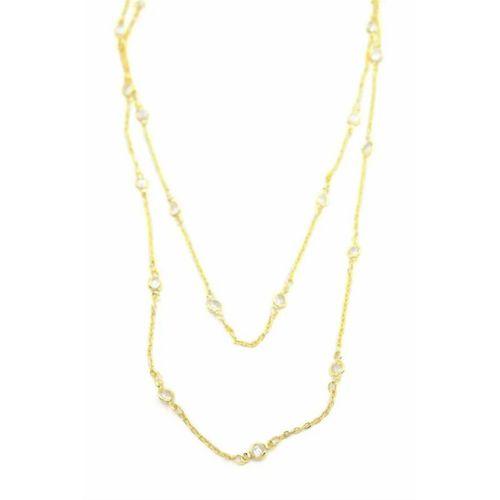 Taşlı Kolye - Altın