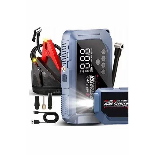 Vtn-605 Şarjlı 12.000 Mah Taşınabilir Çantalı Araç Akü Şarj Takviyeli Işıklı Hava Kompresörü