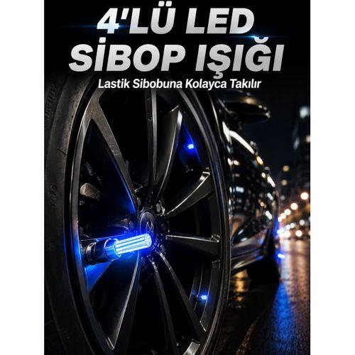4'lü Araç Sibop Led Işığı Otomatik Açılan Lastik Işığı Seti