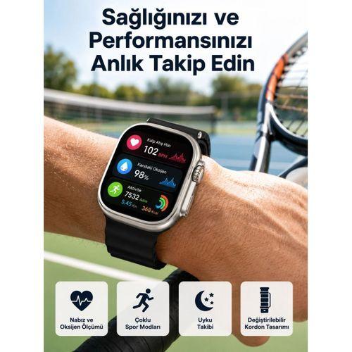 Akıllı Saat Çok Fonksiyonlu Unısex Sosyal Medya Girişli Bluetooth Bağlantılı