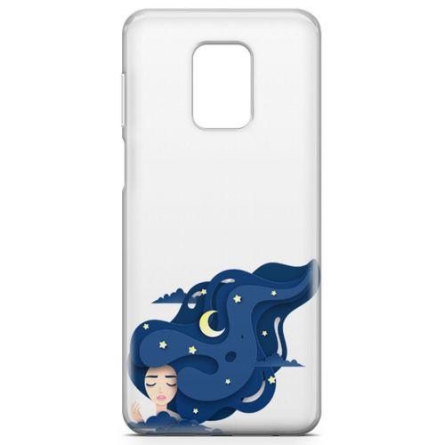 Xiaomi Redmi Note 9S Kılıf Origami Kadın Arka Kapak Koruma Desenli Full Koruyucu