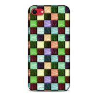 Apple iPhone SE 2020 Kılıf Patchwork (6) Silikon Kılıf Su Yeşili