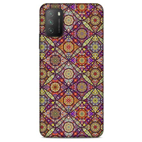 Lopard Xiaomi Poco M3 Uyumlu Kılıf Ethnic Culture (96) Core Armor Kılıf