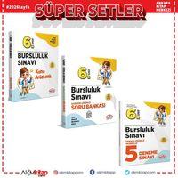 Editör Yayınları 6. Sınıf Bursluluk Sınavı Konu Soru Bankası ve Deneme Seti 3 Kitap