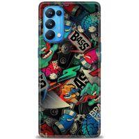 Oppo Reno 5 Pro Kılıf HD Baskılı Kılıf - Bass + Tam Ekran Koruyucu