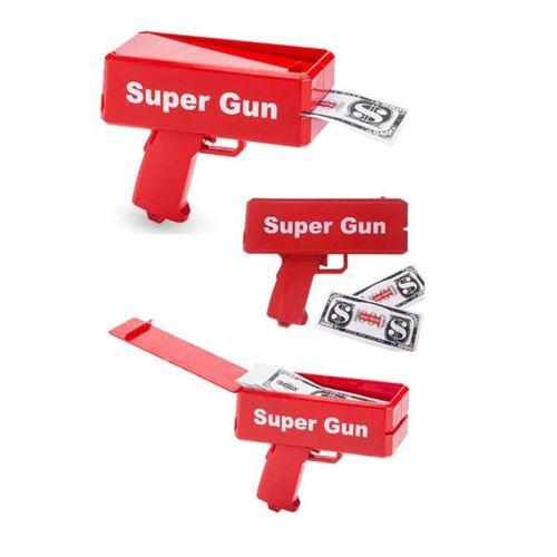 Para Dolar Saçma Para Atma Tabancası Otomatik Kırmızı Oyuncak