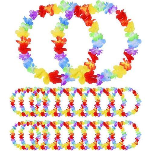 Hawaii Çiçekli Boyun Kolyesi 12 Adet