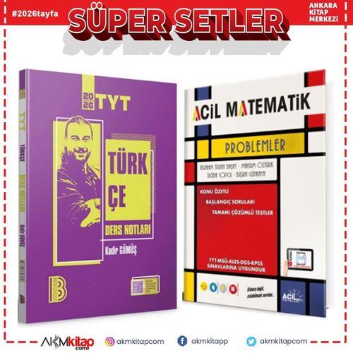 Benim Hocam TYT Türkçe Video Ders Notları ve Acil Problemler Soru Bankası 2 Kitap Set