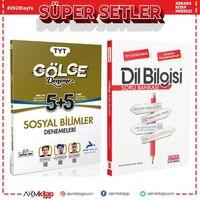 Paraf TYT Sosyal Bilimler Gölge Deneme ve AKM Dil Bilgisi Soru Bankası Seti 2 Kitap
