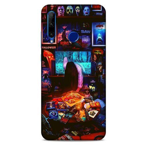 Retro (30) Desen Silicone Case Renkli Huawei Honor 20 Lite Kılıf