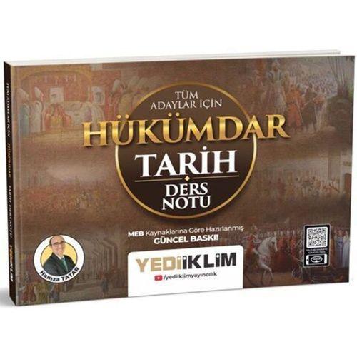 Tüm Adaylar İçin Hükümdar Tarih Ders Notu Yediiklim Yayınları
