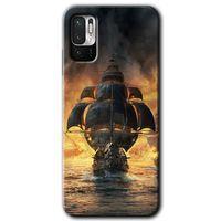 Xiaomi Redmi Note 10 5G Kılıf HD Desen Baskılı Arka Kapak + Temperli Cam - Siyah İnci