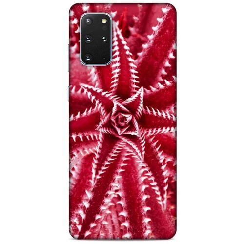 Lopard Samsung Galaxy S20 Plus Uyumlu Kılıf Bahar (27) Tasarımlı Kılıf Kırmızı