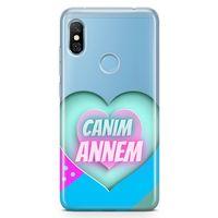 Xiaomi Redmi Note 6 Pro Kılıf Anneler Günü Hediyesi Arka Kapak Koruma Desenli Full Koruyucu