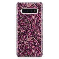 Samsung Galaxy S10 Plus Kılıf Döngüsel Öğeler Arka Kapak Koruma Desenli Full Koruyucu