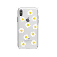 iPhone Xs Max Bahar Papatyaları Desenli Premium Şeffaf Silikon Kılıf