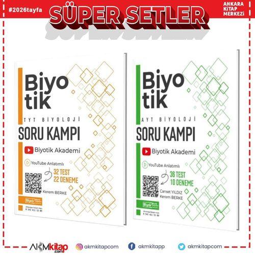 Biyotik Yayınları TYT AYT Biyoloji Soru Kampı Seti 2 Kitap