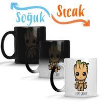 I Am Groot Sihirli Kupa Bardak Porselen