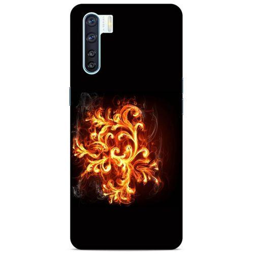 Lopard Oppo A91 Uyumlu Kılıf FireX (26) Tpu Silikon Kılıf Ateş Wallpaper