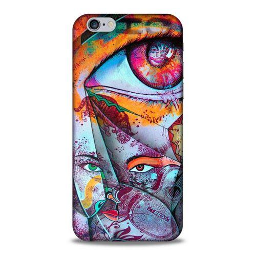 Lopard Apple Iphone 6 Uyumlu Kılıf Sürreal Yüzler ♀ (14) Lansman Kılıf Desenli