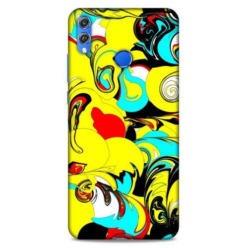 Lopard Huawei Honor 8x Uyumlu Kılıf Soyut Sanat (26) Desenli Tpu Silikon Kılıf