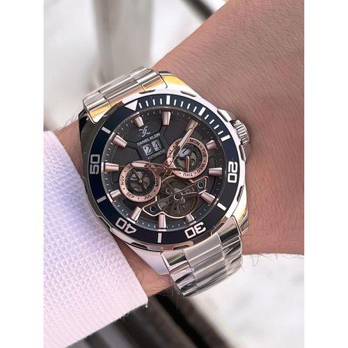 Daniel Klein Otomatik Erkek Kol Saati 30 Metre Suya Dayanıklı Çelik Kordon + Bileklik Hediyeli VS.BLKT.0704