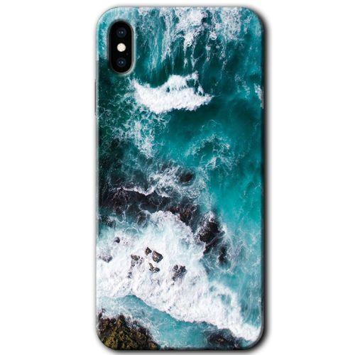 Potkal Hediye Fabrikası iPhone X Kılıf HD Desen Baskılı Arka Kapak - Deniz Kıyısı