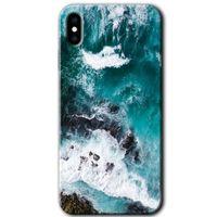 Potkal Hediye Fabrikası iPhone X Kılıf HD Desen Baskılı Arka Kapak - Deniz Kıyısı