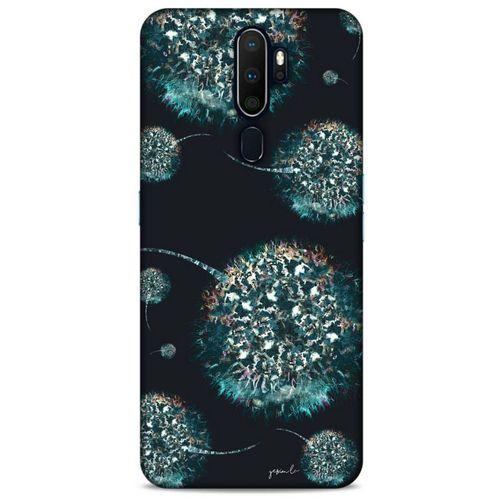 Y.Liva-2021 Özel Seri Siyah Soyut-35 Oppo A5 2020 Kılıf Silikon Kapak